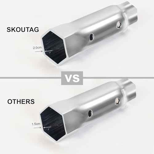 RV Water Heater Element Wrench Socket,Dual Hex Wrench Removal Tool for Anode Rod,(1-1/16 in x 1-1/2 in x 6 in),for All Residential and RV Camper Travel Trailer Motorhome