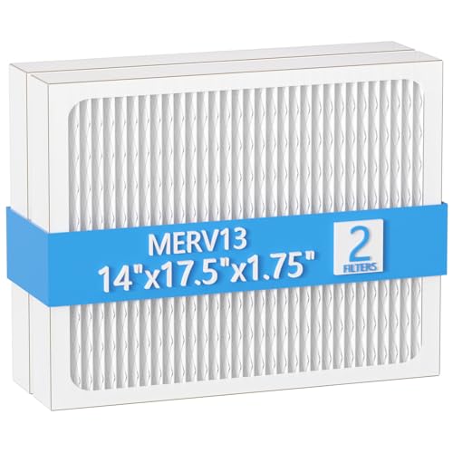 Cooyafan 14 x 17.5 x 1.75 MERV 13 Replacement Dehumidifier Filter 2-Pack for Santa Fe/ Honeywell DR90 DR120