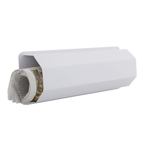 Rottner 3028 Pescara Newspaper Holder Suitable for Any Mailbox - White