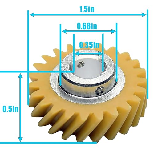 W10112253 Mixer Worm Gear for KitchenAid/Whirlpool – 2 Pack Replacement Part