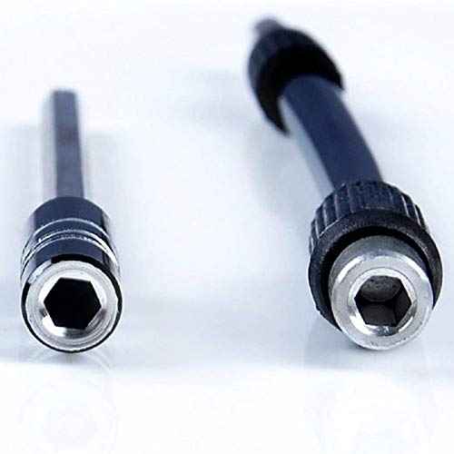 Mayata 1 set of 4mm Flexible Bendable Extended Extension Magnetic Shaft Screwdriver Bit Holder 4mm Hex Drive Drill Bit Universal Extension Rod