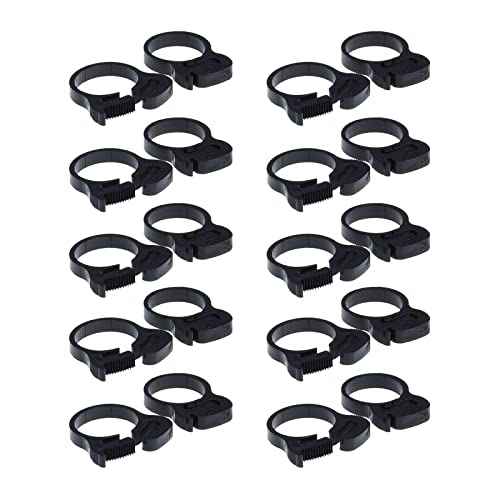 Double Gripping Nylon Hose Clamps, Snap Grip Nylon Plastic Hose Clamps (25.5-27.5mm (1inch), 20pack)