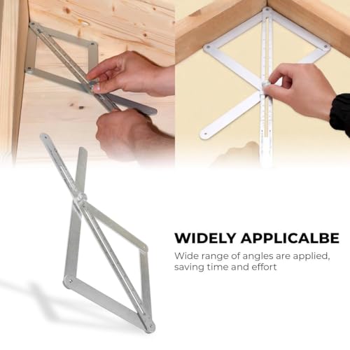 Aluminium Angle Finder Protractor | Miter Saw Bevel Gauge with Scales