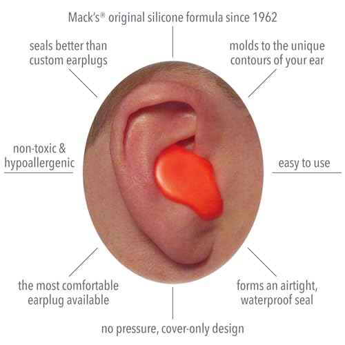 Mack¡¯s Pillow Soft Silicone Earplugs ? 2 Pair ? The Original Moldable Silicone Putty Ear Plugs for Sleeping, Snoring, Swimming, Travel, Concerts and Studying
