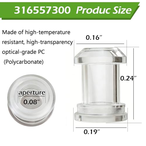 HXKDJ 316557300 Light Lens Cover for Frigidaire Ovens, 2-Pack