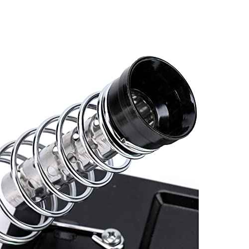 Soldering Iron Holder,Soldering Iron Stand Spring Holders Support Solder with Brass Wool Soldering Tip Cleaner and Cleaning Sponge, Black, Medium