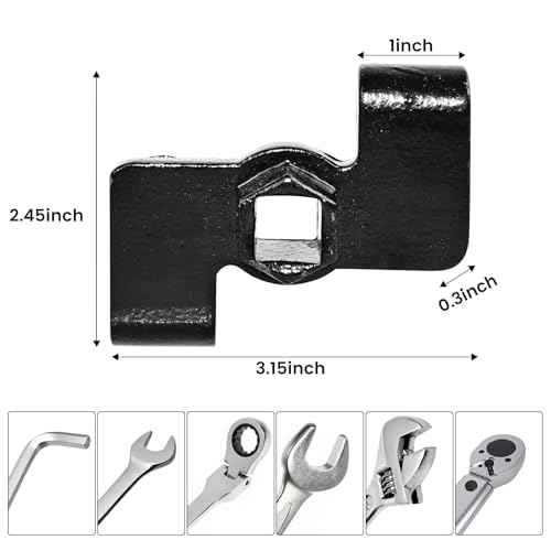 Wrench Extender Adaptor,Universal Wrench Extension Torque Tool Black for Bolt Loosening,Garage Repair,Mechanics