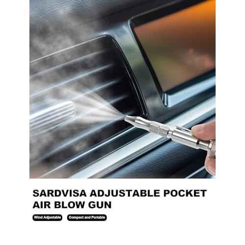 2-Packs Adjustable Pocket Air Blow Gun, Industrial Style "M" 1/4 Inches Quick Plug, 150 PSI Max Portable Air Blower Pen for Dust Cleaning