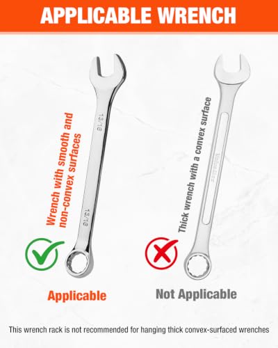 ValueMax 2-Pack Wrench Organizer 32-Slot - Magnetic Wall Mount, SAE & Metric