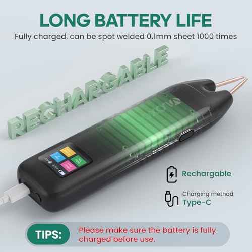 VLOXO Battery Spot Welder, Battery Welder 99 Gear Adjustable Handheld Spot Welder with LCD Screen Automatic and Manual Modes Portable Spot Welding Machine for Welding Nickel Strips and Iron