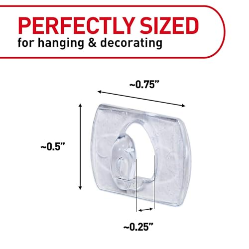 Command Indoor Mini Light Clips 90 Count - Damage-Free Holiday & Decor Hanging