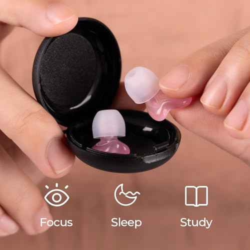 Kids Ear Plugs (6-12 yrs) - Reusable Noise Cancelling Ear Protection with 5 Ear Tip Sizes (XXS - L) for School, Sports, Playground - 23dB Noise Reduction for Focus and Comfort