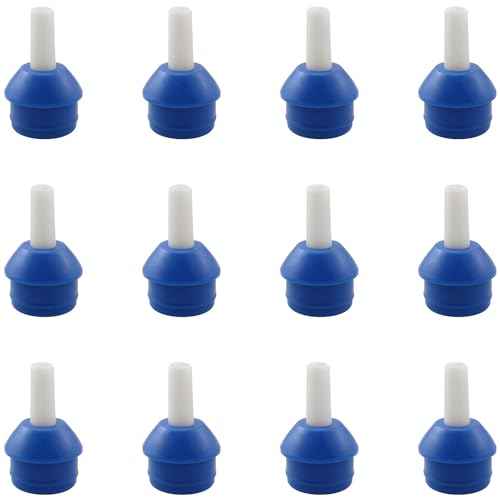 TAODAN 12PCS Manual Solder Sucker Gun Heads Universal Suction Nozzle Vacuum Desoldering Pump Welding Suction Cup Remover for 13-inch Model DS-017 Circuit Maintenance IC Disassembly Blue Color