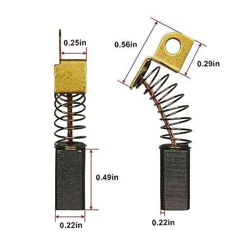4pack 879058 (N119739) Motor Carbon Brush Compatible with Porter Cable 7800 Drywall Sander