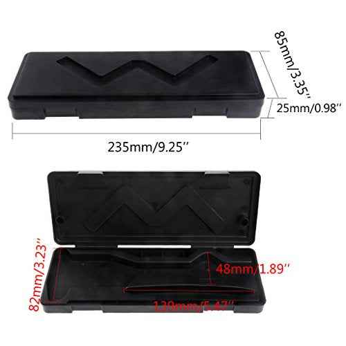 Storage Box for Case Portable Carry for Case for 150mm/6-inch Stainless Steel Electronic Digital Vernier 9.25x3.35x0.98i, Black