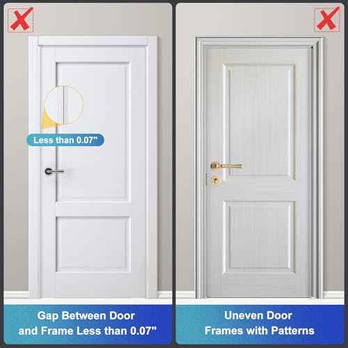 Door Reinforcement Lock Withstands 800lbs of Force - White Extra Proof Door Lock for Kids Safety with 8 Screws Prevents Unauthorized Entry, Add a Door Security Lock for Home Safety & Privacy