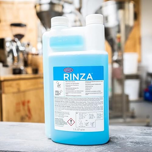 Urnex Rinza Alkaline Formula Milk Frother Cleaner - 33.6 oz (Dual-Chamber Bottle)