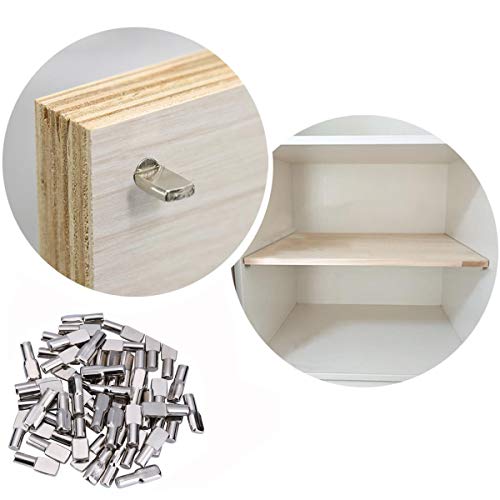 Silver Spoon 120 pcs 5mm Shelf Support Pegs for Cabinets & Furniture