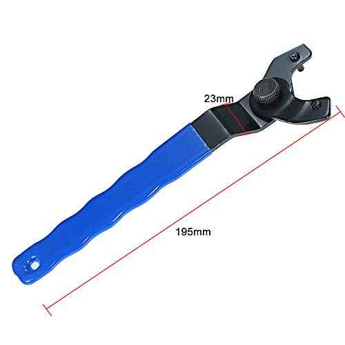 2Pcs Angle Grinder Wrench, Adjustable Pin Spanner, Ergonomic Handle, Carbon Steel