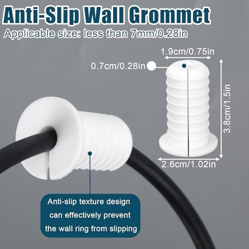 White 4pcs Cable Grommets 3/4 Inch for Starlink & Cable Management Kit