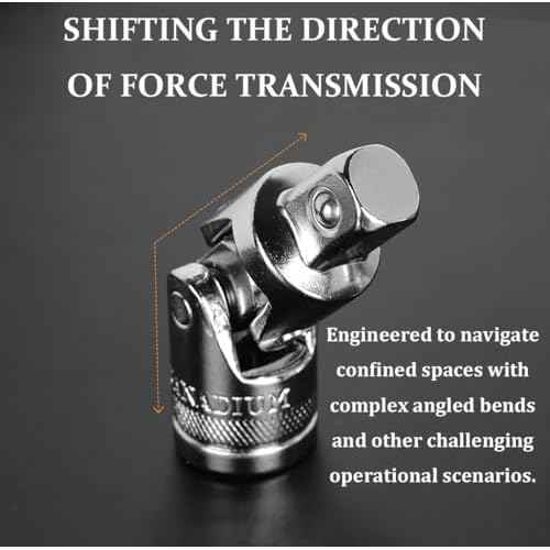 3PCS Swivel Socket Set (1/4", 3/8", 1/2"), 360¡Æ Rotating Chrome-Plated Steel Adapters for Wrenches, Automotive Repair & DIY, Universal Fit Anti-Slip Heavy-Duty Mechanics Tool Kit