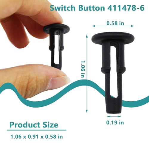 Switch Button 411478-6 Fits for MAKITA Mitre Saw LS1214 LS1013 LS1040 LS1212 2414B BLS712 BLS820 (2 Pcs)