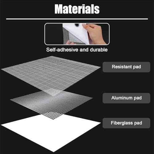 8pcs Drywall Patches, 3 Sizes Self Adhesive Wall Hole Repair Patches Dry Wall Patch Repair Kit Screen Patch Repair Kit for Broken Walls Repairing or Ceiling Filler