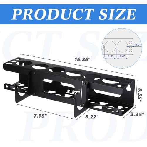 Hicarer 2 Packs Caulking Tube and Gun Holder Caulking Gun Storage Rack with Horizontally Base Sealant Organizer for Garage and Workspace Wall Mounted Tubes Nozzle