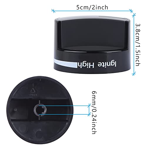 Turnegoo W10339442 1 Pack Gas Stove Knob Replacement for Whirlpool - WPW10339442 PS11753188