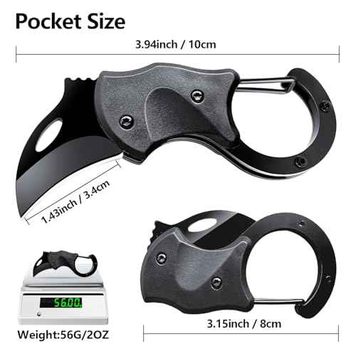 Pocket Knife, EDC knife for Men & Women - 1.34 Inch blade, Mini Folding Cool Gadgets for Everyday Carry Folding Knife,self defense keychain .Stocking Stuffers Gifts for Him Men Husband