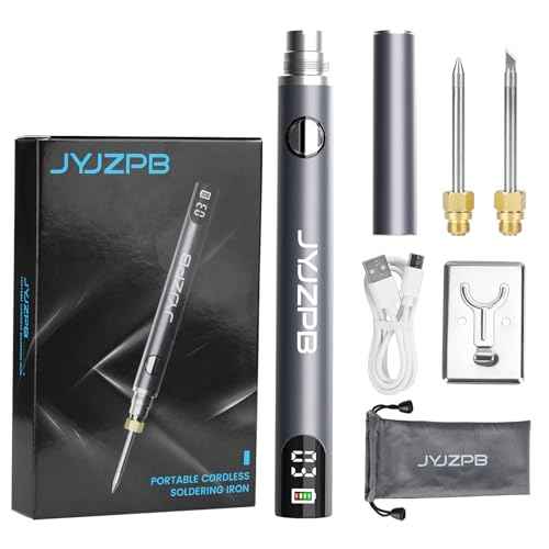 New Upgraded Large Capacity Portable Rechargeable Soldering Iron with LED Display Type-C Port, Suitable for Electronic Repair, Handmade, Jewelry Welding