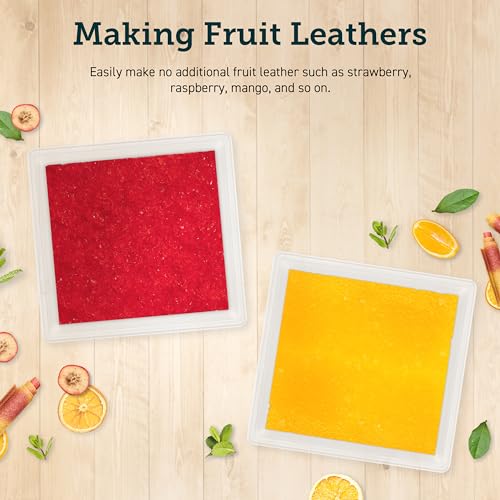 Cosori P501-SUS Food Dehydrator Sheets — Fruit Leather Roll Sheets (9.21 x 8.86 in), BPA-Free