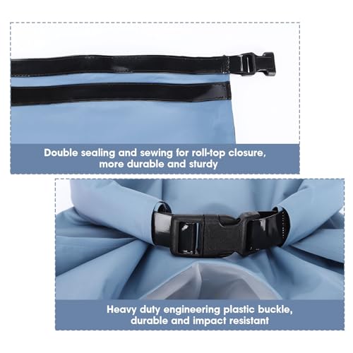 Portable Travel Washing Bag Hand Washable Laundry Solution Lake Blue