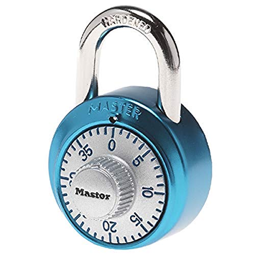 Master Lock Combination Padlock Light Blue Gym & School Lock 1561DLTBLU