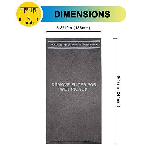 SpaceTent CMXZVBE38737 Shop Vac Filter Bags, compatible with CRAFTSMAN 2 and 2.5 Gallon Wet/Dry vacs, 5 Pack CRAFTSMAN Clean and Carry 2 gallon filter, 9-38737