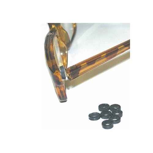 Eyeglass Temple Tighteners | 10 Pieces (5 Pairs) | Black