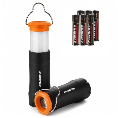 EverBrite Black 2-in-1 Mini Lantern & Flashlight, Zoomable, 3 Modes