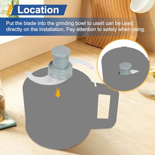 27055 S Blade for Robot Coupe Food Processor – Serrated Stainless Steel Cutter Head