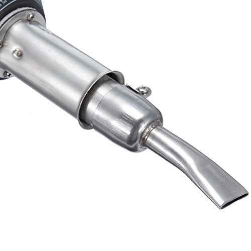 20mm+40mm Flat Wide Mouth Tubular Welding Nozzle Replacement for Vinyl PVC Plastic Hot Air Welder Heat Gun, Stainless Steel Heat Resisting