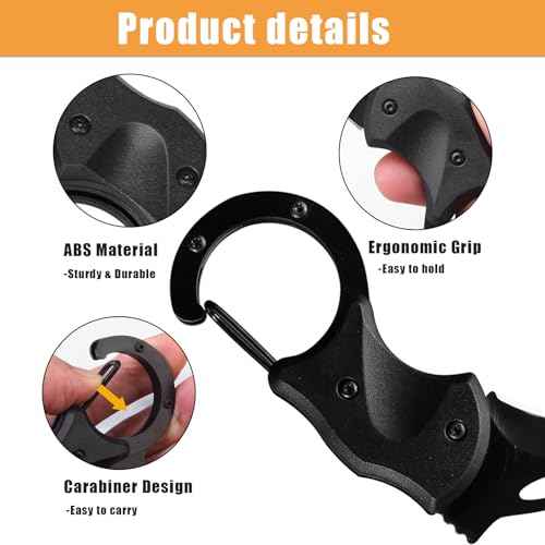 Small Folding Pocket Knife for Men, EDC Knife with Carabiner Design and Stainless Steel Blade, Mini Knives Gadgets Box Cutter for Everyday Carry, Gift for Men (1)