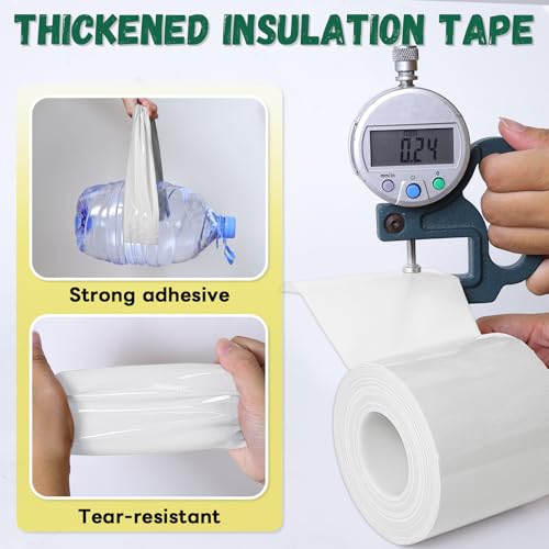 White Window Sealing Tape 3 Inch x 65.5 Ft Insulation & Weatherproof for Windows