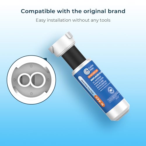 Crystala Filters XWFE Refrigerator Water Filter with CHIP - 1 Pack