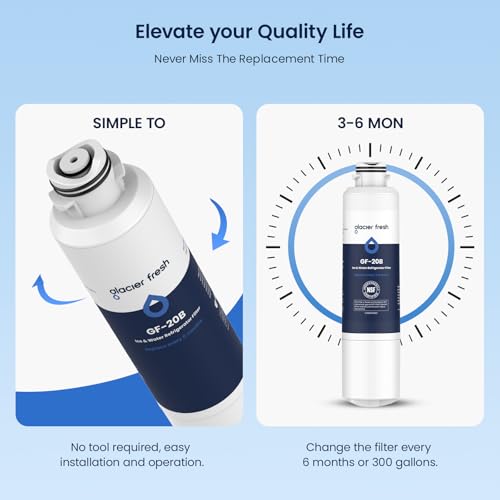 GLACIER FRESH Samsung Water Filter Replacement Pack of 3 - NSF Certified, Easy Installation