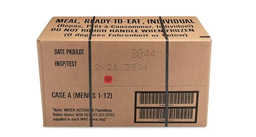 Leevax Military-Grade MRE Meals 24-Meal A&B Bundle, Inspection 2026+ Emergency Food Supply