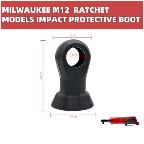 49-16-2457 Protective Boot for Milwaukee M12 2456-20/2457-20 Cordless 3/8" 1/4" Li-Ion Ratchet - Impact Resistant Durable Rubber Cover