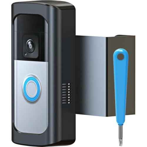 No-Drill RingDoorbell Mount, Anti-Theft Door Mount Bracket for Ring Video Doorbell (2024)/Battery Doorbell Plus/Pro/(2020 Release), Idea for Houses, Apartments, Businesses | Not for Security Doors