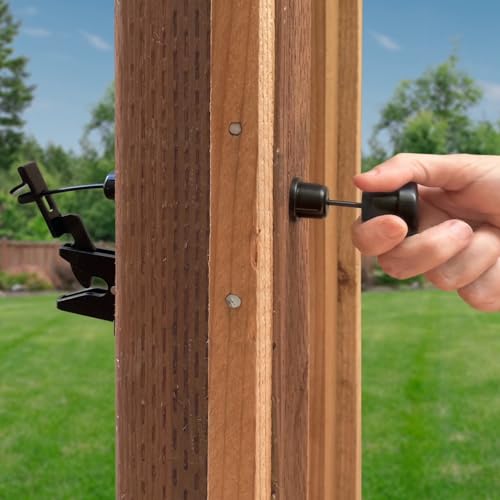 GH Gate Latch Complete Kit Dual Sided Outdoor Gate Lock for Wood Vinyl Metal Fences