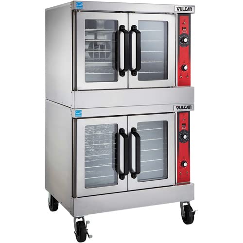 Vulcan VC44GD Double Deck Gas Convection Oven, Silver