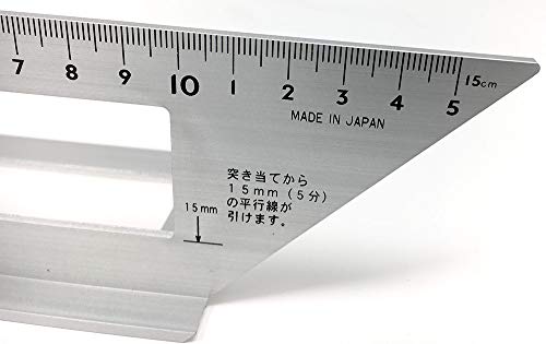 Rockler 45/90 Degree Layout Miter Gauge – Aluminum Gauge for Accurate 45° & 90° Layout
