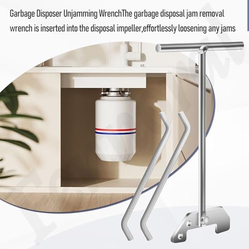 Garbage Disposal Unjamming Wrench, 2-Pack — Compatible with InSinkErator/Moen/Disposed Units